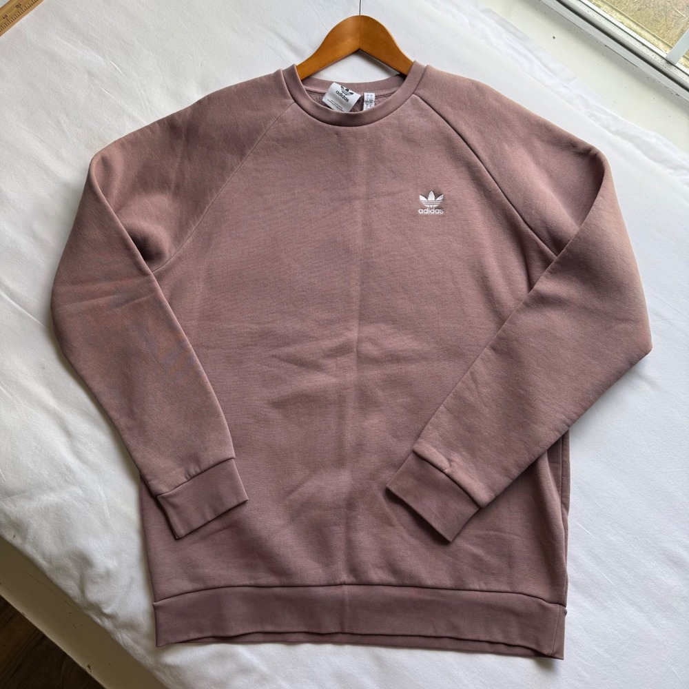 Adidas Originals Adicolor Essentials Trefoil Crewneck Mauve HJ7991 Mens Large